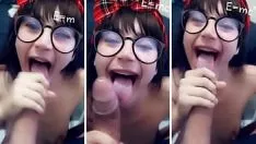 Play The student doesn't do as well at school as she does at sucking dick